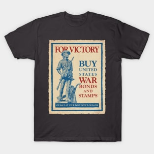 WWII Vintage Style Buy US War Bonds for Victory T-Shirt